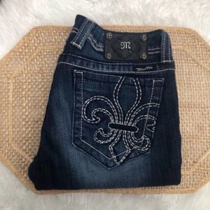 Miss Me Fleur De Lis Straight Jeans Women’s 27/28